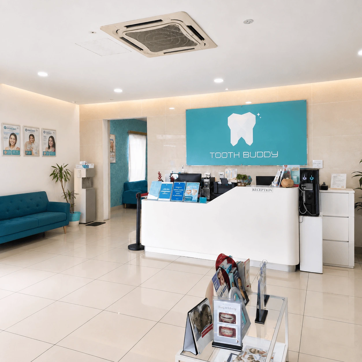 Reception counter at Tooth Buddy Dental Clinic Banting